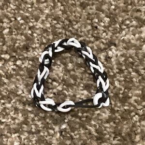 Black and White Braided Bracelet